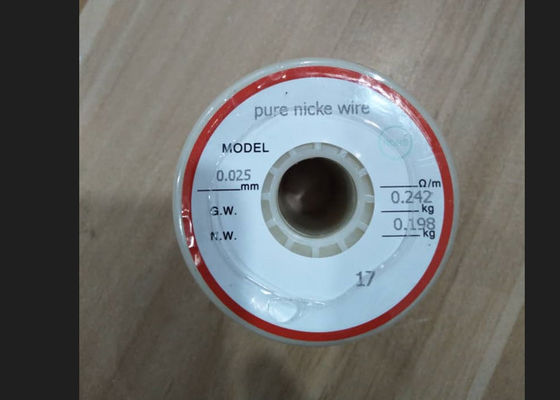 سعر جيد 0.025mm نيكل 200 سلك مع 99.2٪ محتوى النيكل للتطبيقات الصناعية متصل