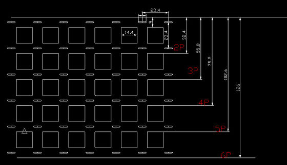 سعر جيد شريط نيكل نقي من 1p إلى 6p مع مسافة 20.5mm للبطارية 18650 الانترنت